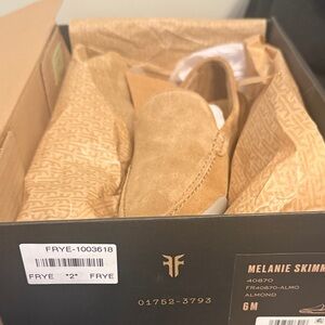 Frye Tan Suede Slip-On Shoes